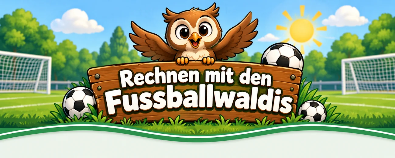 Rechnen lernen mit den Fussballwaldis